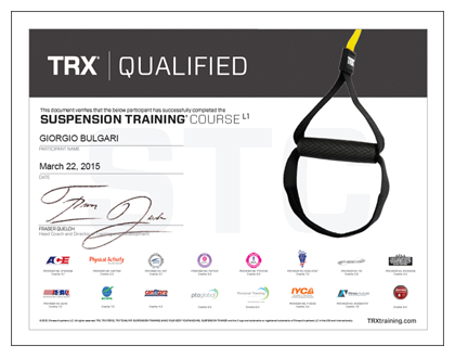 TRX qualified Certified Trainer